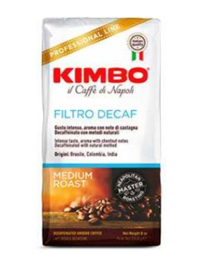 CAFE KIMBO MOLIDO DESCAFEINADO