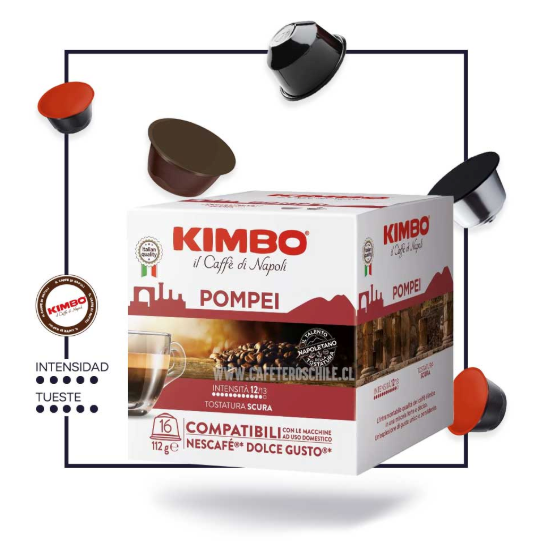 Capsulas kimbo compatibles Dolce Gusto Pompei 16 unidades