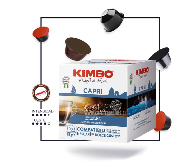 Capsulas kimbo compatible Dolce Gusto Capri 16 unidades