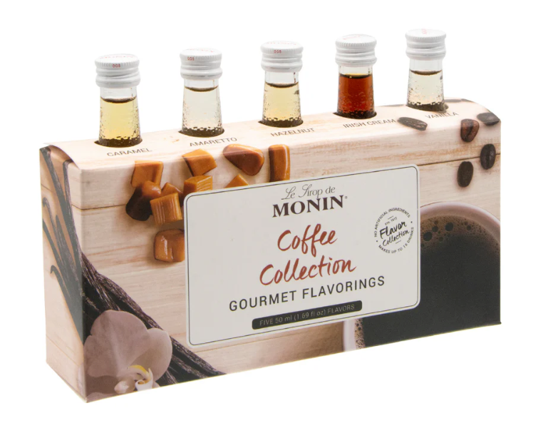 Syrup Monin colección café Gourmet 5 sabores 50 ml c/u