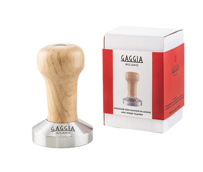 Tamper Gaggia con mango de madera 58mm