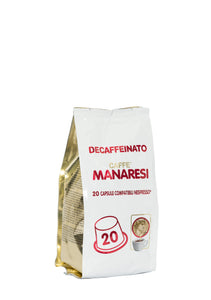 Manaresi Descafeinado (compatible con Nespresso) - 20 Capsulas